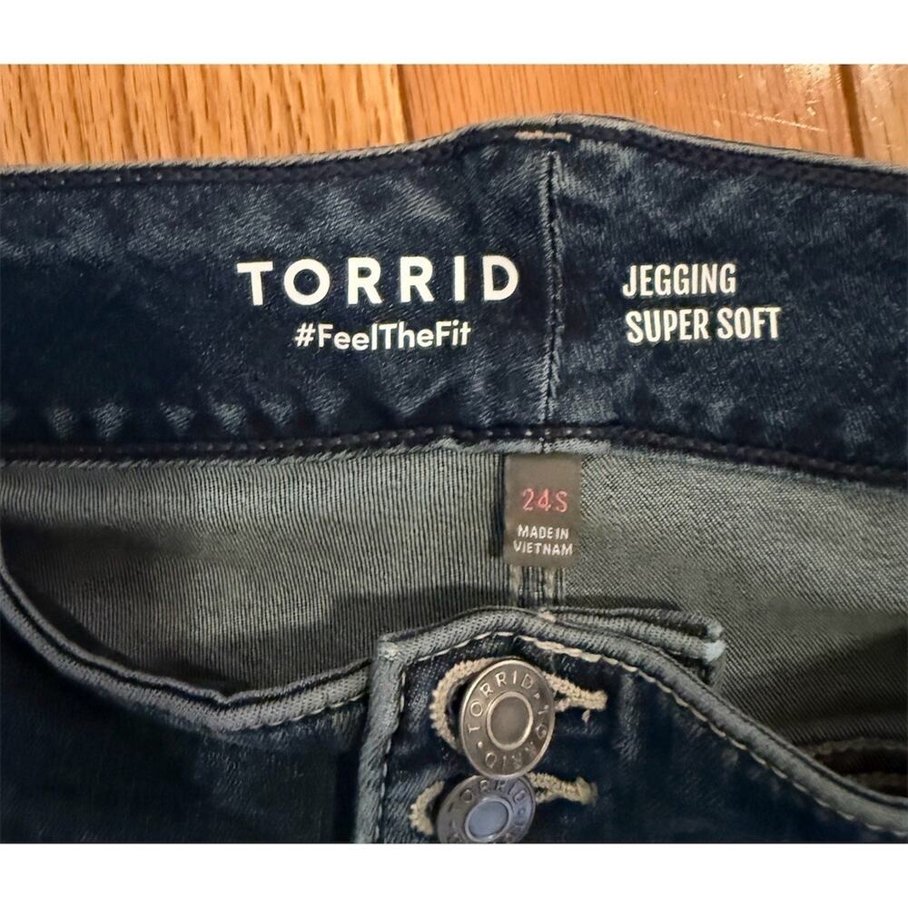 Torrid Jeans Womens Plus Size 24S Dark Wash High Rise Jegging Skinny - Picture 6 of 11